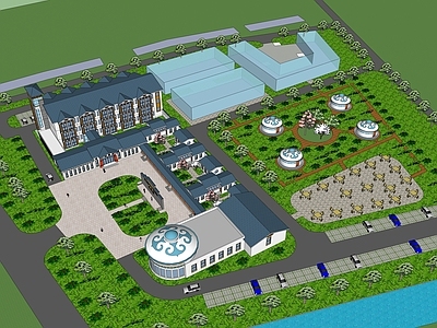 现代景观公园 公园园林广场景观