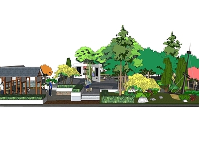 现代景观公园 公园园林广场景观