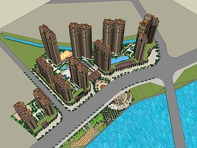 现代多层住宅 住宅区小区规划