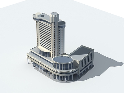 现代艺术风格建筑 艾 多层公建0063