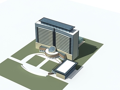 现代艺术风格建筑 艾 多层公建0060 艾 多层公建0060