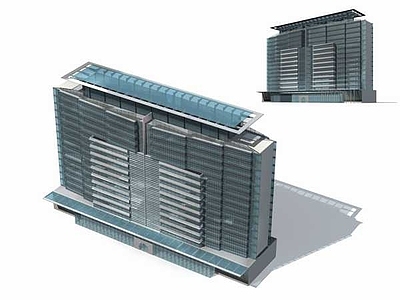 现代艺术风格建筑 艾 多层公建0039