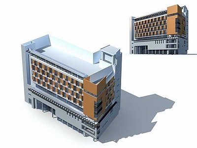现代艺术风格建筑 艾 多层公建0028 艾 多层公建0028