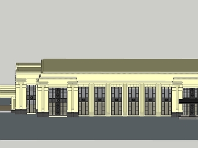 欧式其他商业建筑 欧式会所设计