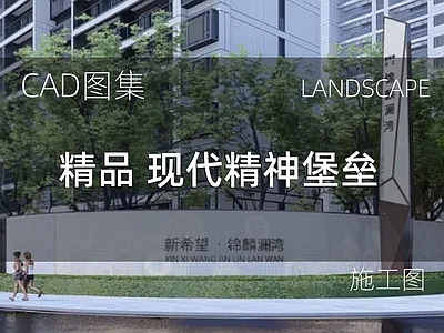 现代广场 精品 精神堡 施工图