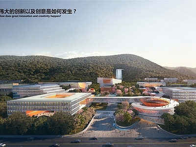 现代学校建筑 创新创意学院 大学设计 大学方案设计 创意高校方案设计