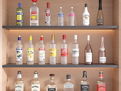 现代轻奢酒架 酒 酒水 现代酒架 酒瓶