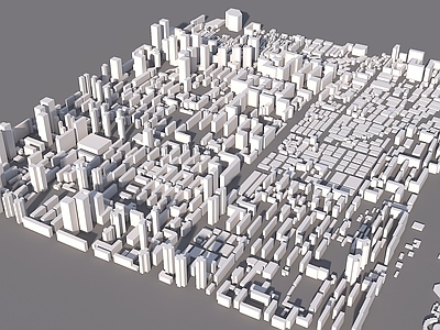 现代鸟瞰规划 鸟瞰玻璃体建筑 规划体块建筑 现代简模规划 城市建筑 体块鸟瞰素材