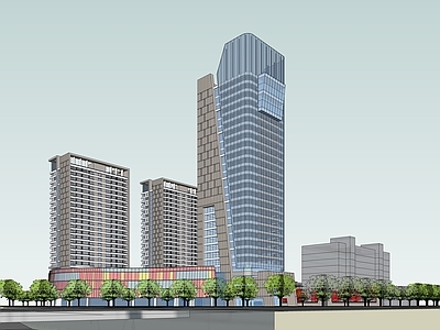 现代商场建筑 商业多层 商业高层 城市商业综合体