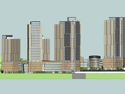 现代商场建筑 商业高层 商业多层 城市商业综合体