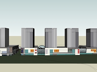 现代商场建筑 商业高层 商业多层 城市商业综合体