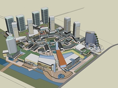 现代商场建筑 商业高层 商业多层 城市商业综合体