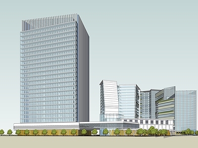 现代商场建筑 商业高层 商业多层 城市商业综合体