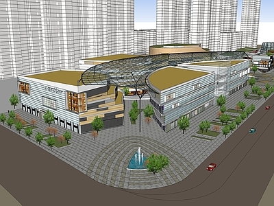 现代商场建筑 商业高层 商业多层 城市商业综合体