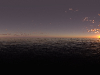 天空HDR 夕阳湖面HDR