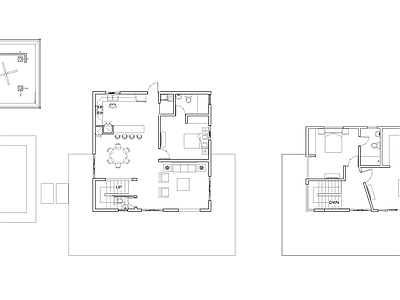 现代住宅楼建筑 乡村别墅平面图 第四代住宅 一层自建房 人才公寓 自建房 施工图