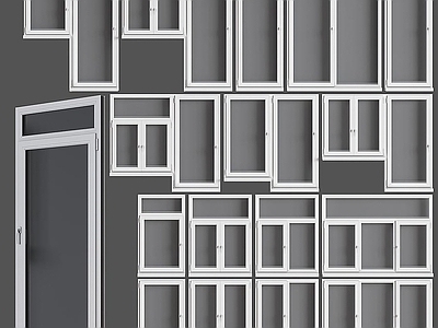 现代铝合金窗户