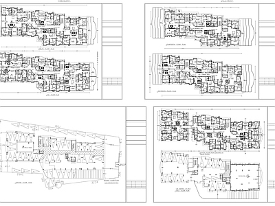 现代住宅楼建筑 住宅建筑平面图 第四代住宅 一层自建房 人才公寓 自建房 施工图