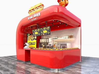 现代其他餐饮空间 热狗店 小吃店