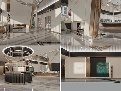 现代其他工装空间 售楼部 展厅 施工图