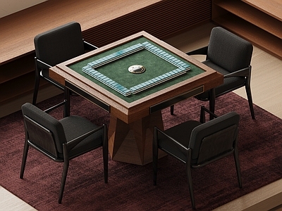 麻将桌 新中式麻将桌