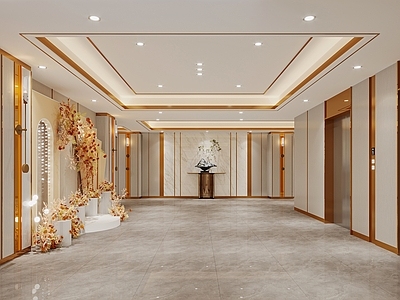 现代其他餐饮空间 宴会门厅