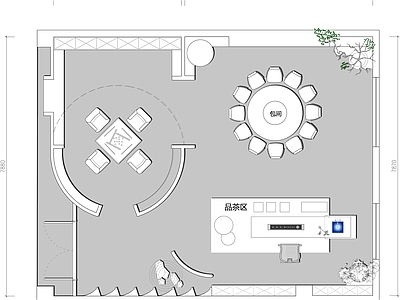 现代会所 会所 施工图