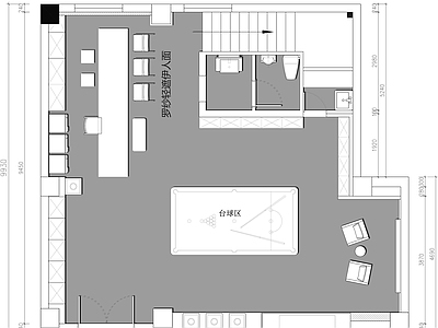 现代会所 娱乐休闲会所 施工图