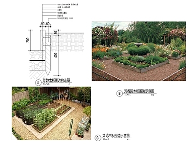 现代其他节点详图 3菜园菜地 施工图 节点详图