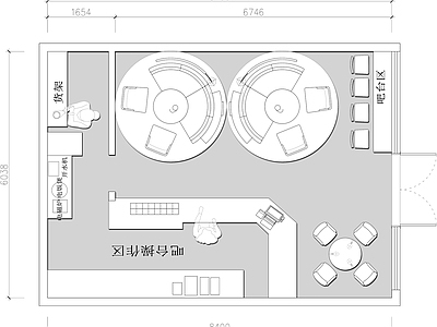 现代其他餐饮空间 甜品店 施工图