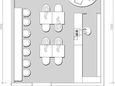 现代其他餐饮空间 甜品小吃果饮 施工图