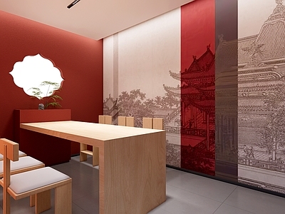 新中式包厢 包间 包房 包厢 餐饮店