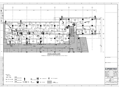 现代其他工装空间 实验室平面图纸 实验室平面布局 实验室装修 施工图