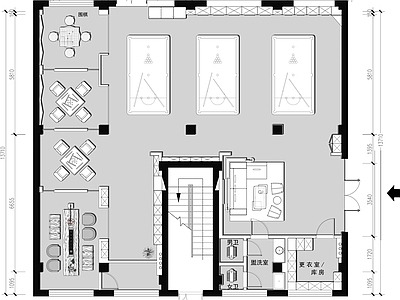 现代其他休闲娱乐空间 台球馆会所 施工图