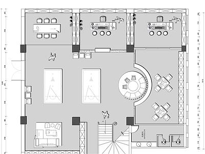现代会所 休闲会所 施工图