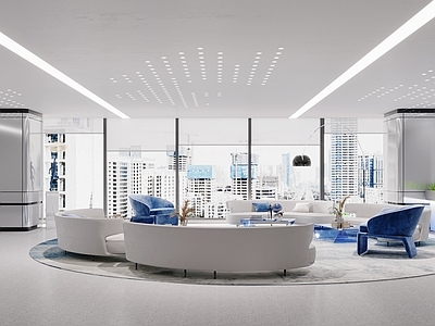 现代休息区 现代休息区 健身区 卡座区