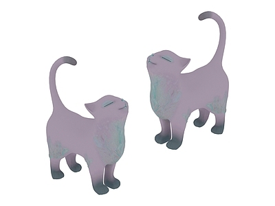 猫 瓷器摆件 猫