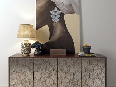 侘寂中古餐边柜 餐边柜摆件 边柜 矮柜 端景柜餐边柜 成品餐边柜