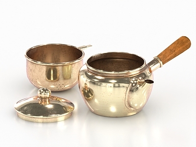 茶具 复古茶壶 老式茶壶 铜茶壶 复古水壶 复古茶具 茶杯