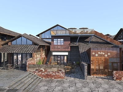 新中式古建 新中式老街改造