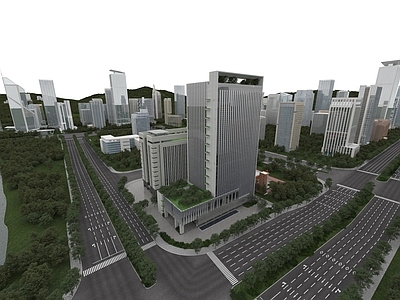 现代其他公共建筑 商业 公寓楼 城市建筑