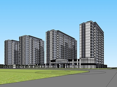 现代其他商业建筑 公建社区