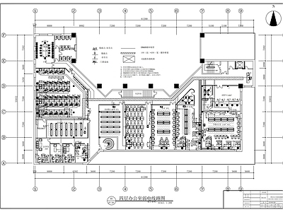 现代整体办公空间 大厦保险公司改造 施工图