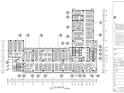 现代整体办公空间 科技大厦办公楼施 施工图