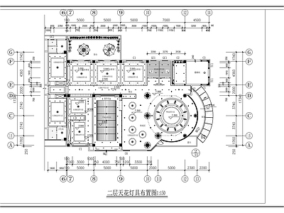现代整体办公空间 六层贸易公司办公 施工图