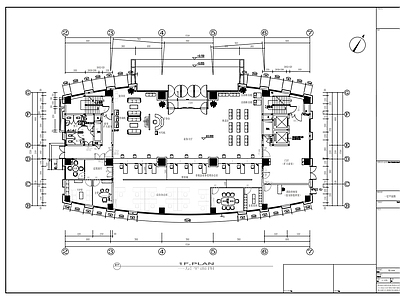 现代整体办公空间 人寿保险办公楼 施工图