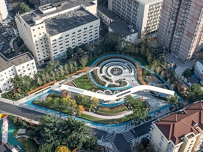 现代景观公园 现代街头公园 现代口袋公园 现代街头游园