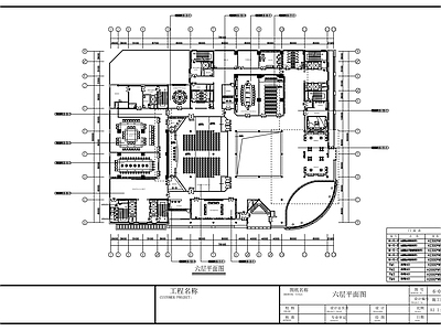现代整体办公空间 现代风格网络通信 大厦装修图 施工图