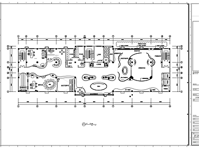 现代整体办公空间 现代风公司办公室 及展厅室内装 施工图