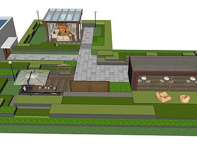 现代屋顶花园 屋顶花园